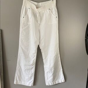 C Sono White Textured pants